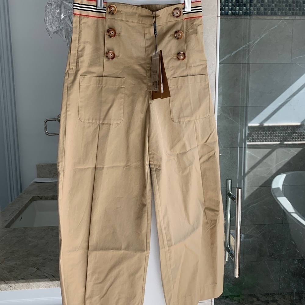 Burberry Girl's Tracey Wide-Leg Sailor Pants